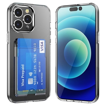 iPhone 15 Pro Max Gennemsigtigt Cover med Kortholder