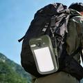 Solcellelampe til camping med klips og 3 lysstyrkeindstillinger - grøn