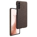 Samsung Galaxy S23 5G Stofbelagt Plastikcover - Brun