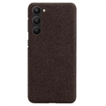 Samsung Galaxy S23 5G Stofbelagt Plastikcover - Brun