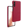 Samsung Galaxy S23 5G Stofbelagt Plastikcover - Rød