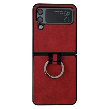 Samsung Galaxy Z Flip4 Dækket Cover med Metal Ring