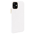 iPhone 11 Belagt Plastikcover - Krokodille - Hvid