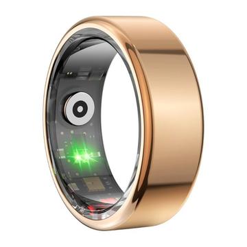 Colmi R02 vandtæt Smart Ring - dansk, svensk, engelsk sprog - størrelse: 9/18.9mm - guld