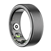 Colmi R03 Smart Ring med 21 sportstilstande - dansk, svensk, engelsk sprog - 19.8mm - Sort