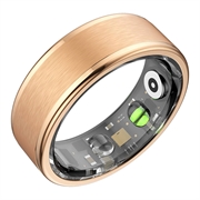 Colmi R03 Smart Ring med 21 sportstilstande - dansk, svensk, engelsk sprog - 18.9mm - Guld