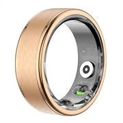 Colmi R03 Smart Ring med 21 sportstilstande - dansk, svensk, engelsk sprog - 18.9mm - Guld