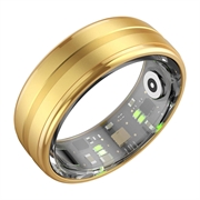 Colmi R06 Smart Ring med Bluetooth 5.0 - Dansk, svensk, engelsk sprog - 18.1mm - Guld