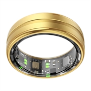 Colmi R06 Smart Ring med Bluetooth 5.0 - Dansk, svensk, engelsk sprog - 18.1mm - Guld