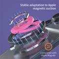 Magnetisk telefonringholder i farveblokdesign - MagSafe-kompatibel - Lilla
