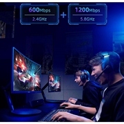 Comfast CF-952AX V2 Dual-Band WiFi 6 USB-adapter - 1800Mbps - Sort