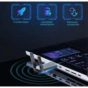 Comfast CF-952AX V2 Dual-Band WiFi 6 USB-adapter - 1800Mbps - Sort