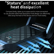 Comfast CF-952AX V2 Dual-Band WiFi 6 USB-adapter - 1800Mbps - Sort