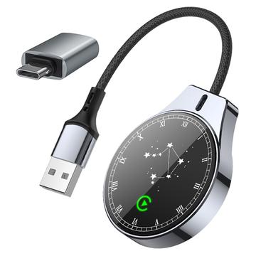 AutoConnect 2-i-1 Trådløs CarPlay & Android Auto Adapter