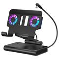 Køle-dockingstation med USB-hub til Asus ROG Ally X, Steam Deck, Nintendo Switch - mat sort