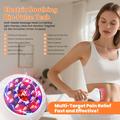 Trådløs 4-i-1 Bio-Pulse-massager med varme- og lysbehandling - hvid