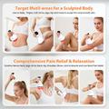 Trådløs 4-i-1 Bio-Pulse-massager med varme- og lysbehandling - hvid