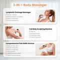 Trådløs 4-i-1 Bio-Pulse-massager med varme- og lysbehandling - hvid