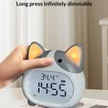 Corgi-hund LED-vækkeur med natlampe