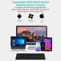 Coteci 64017 Sammenklappeligt Bluetooth-tastatur til Android, iOS og Windows - QWERTY - Sort