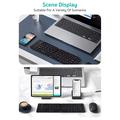 Coteci 64017 Sammenklappeligt Bluetooth-tastatur til Android, iOS og Windows - QWERTY - Sort