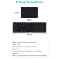 Coteci 64017 Sammenklappeligt Bluetooth-tastatur til Android, iOS og Windows - QWERTY - Sort