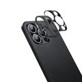 Læder Dækket iPhone 14 Pro Hybrid Cover