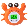 Krabbeformet Flydende Badetermometer med Rumtemperatur