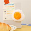Kreativt æg magnetisk køkkenur med optælling og nedtælling - hvid / orange