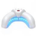 Halvmåneformet foldbar mini UV-neglelampe med LCD-display - hvid