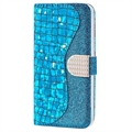 Croco Bling Series Samsung Galaxy A14 Coverpung - Blå