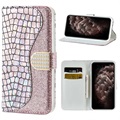 Croco Bling Series iPhone 12 Pro Max Etui med Pung