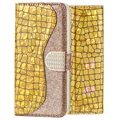Croco Bling iPhone XS Max Etui med Pung