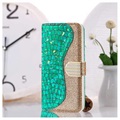 Croco Bling iPhone 12/12 Pro Etui med Pung