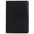 iPad Air 2 Folio Taske - Krokodille - Sort