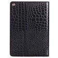 iPad Air 2 Folio Taske - Krokodille - Sort