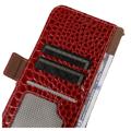 Crocodile Samsung Galaxy A14 Læderpung med RFID - Rød