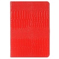 Crocodile Samsung Galaxy Tab S7+/S8+ Smart Folio Cover - Rød