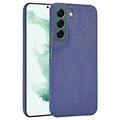 Krokodille Series Samsung Galaxy S22 5G Cover - Blå