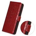 Crocodile Series Samsung Galaxy A04 Læderpung med RFID - Rød