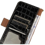 Xiaomi 17T Pro Crocodile Series Læderpung med RFID - Sort