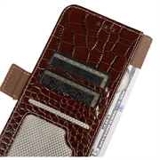Xiaomi 17T Pro Crocodile Series Læderpung med RFID - Brun