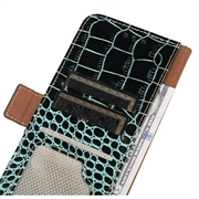 Xiaomi 17T Pro Crocodile Series Læderpung med RFID - Grøn