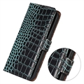 Nokia G42 Crocodile Series Læderpung med RFID - Grøn