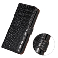 Crocodile Series OnePlus 10T/Ace Pro Læderpung med RFID - Sort