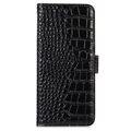 Crocodile Samsung Galaxy A14 Læderpung med RFID - Sort