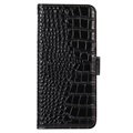 Crocodile Series Samsung Galaxy M33 Læderpung med RFID - Sort