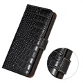 Crocodile Series Samsung Galaxy Xcover6 Pro Læderpung med RFID - Sort