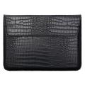 MacBook Pro, Air, Neo 13.3" Crocodile Skin Sleeve - Sort