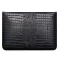 MacBook Pro, Air, Neo 13.3" Crocodile Skin Sleeve - Sort